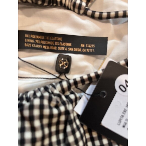 VIX Paula Hermanny womens Lupita One Piece Swimsuit size Small Black Check $248 - Picture 12 of 12